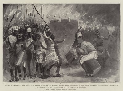 The Soudan Advance, the Dilluka, or Native Dance, at the Sirdar